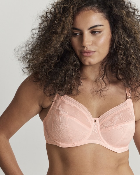 Fantasie Fusion Lace Full Cup Wired Bra Blush