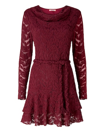 Joe Browns Belted Lace Tunic Top With Frill Skirt Detail
