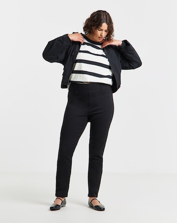 Black Stretch Slim Pull On Jeggings
