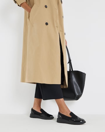 Claire Low Wedge Contrast Loafers - Extra Wide Fit (EEE)