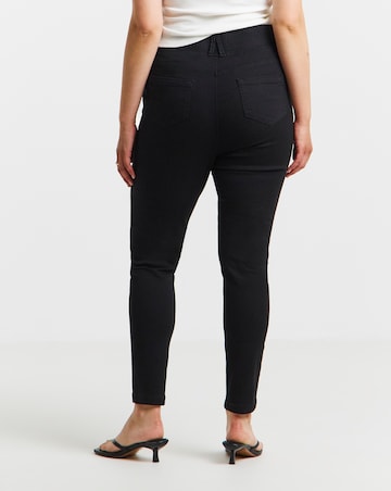Black Stretch Skinny Pull On Jeggings