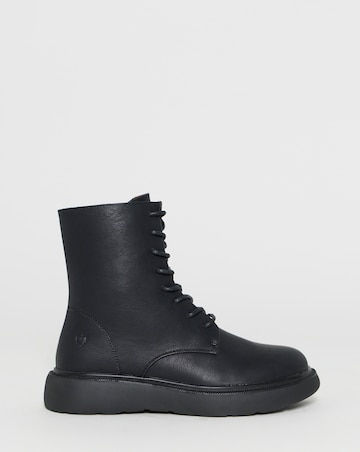 Heavenly Feet Fern Lace Up Chunky Boot - Wide Fit (E)