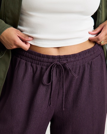 Simply Be Plum Jersey Wide Leg Trouser