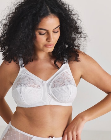 Pretty Secrets Dotty Full Cup Non Wired Bra (B-G) White