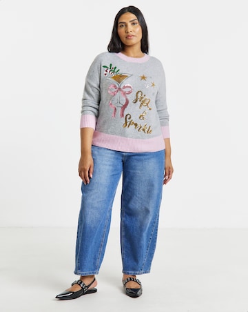 Sip & Sparkle Christmas Jumper