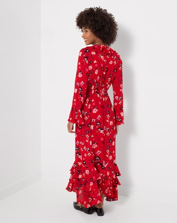 Joe Browns Petite Phoebe Long Sleeve Ruffle Maxi Dress