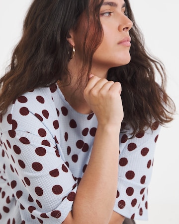 Simply Be Printed Waffle Kimono T-Shirt