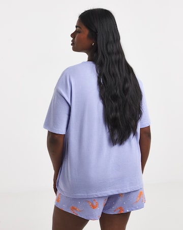 Simply Be Value Pyjama Short Set Shrimp Print