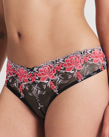 Figleaves Curve Floral V Brazilian Neon