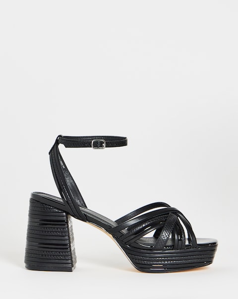 Patsy Feature Heel Sandals - Wide E Fit (E)