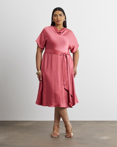 Joanna Hope Cowl Neck Dress