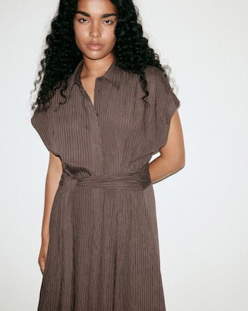 Mango Belted Shirt Dress