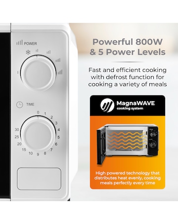 Tower 20L 800W Micorwave White