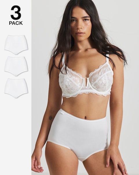 Sloggi (3 Pack) Microfibre Maxi Knickers White