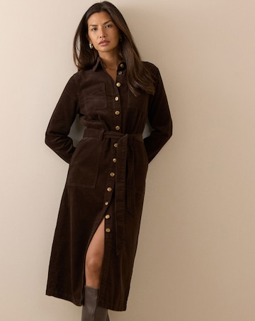 Nobody's Child Noah Cord Midi Shirt Dress