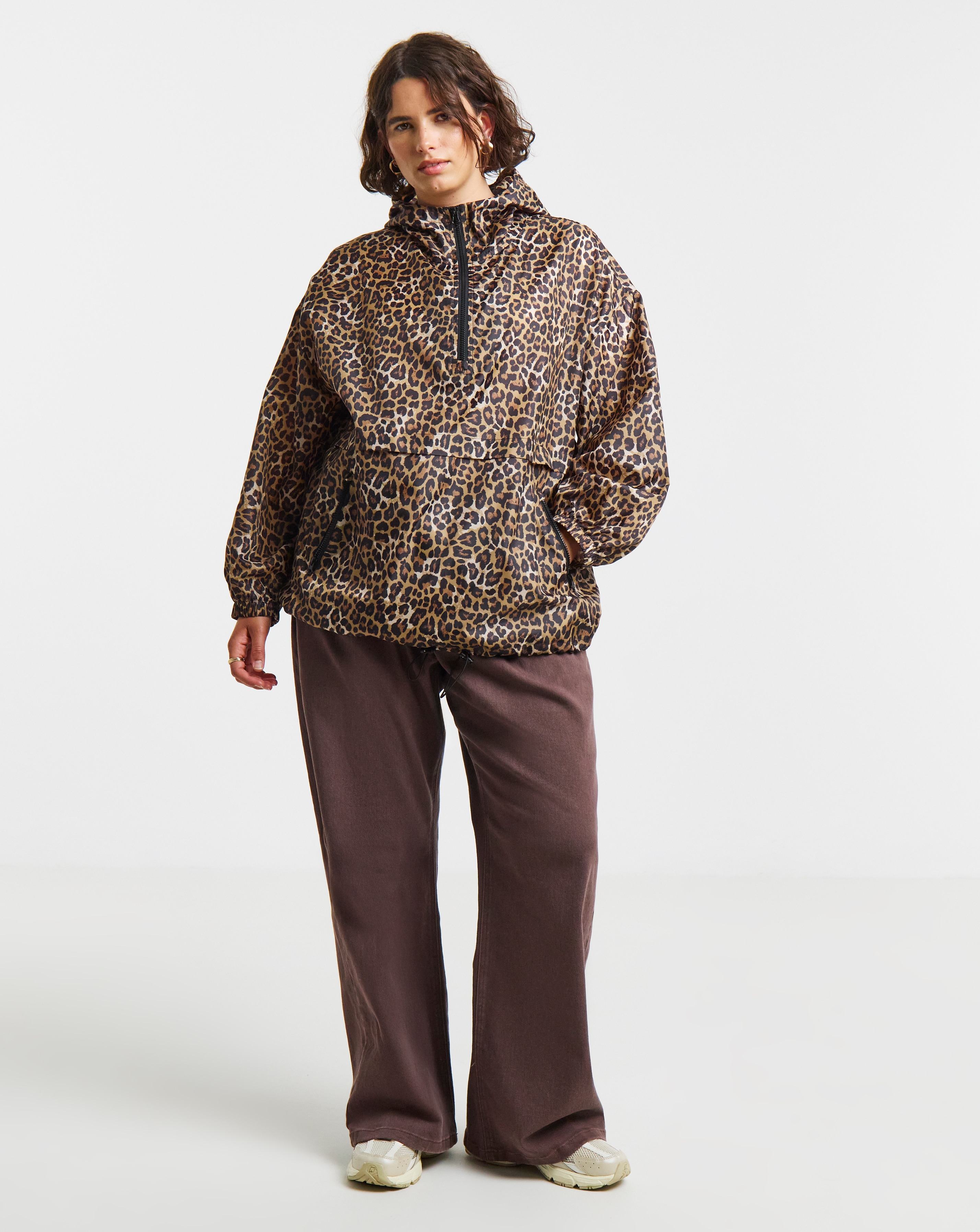 その他 L GEAR SOLID Trading Card 49 LEOPARD Simply Be Leopard Quarter Zip Wind Breaker | Simply Be