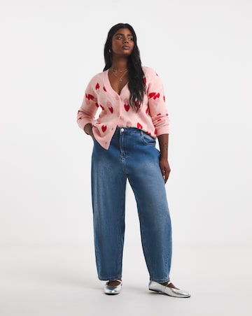 Heart Jacquard Cardigan