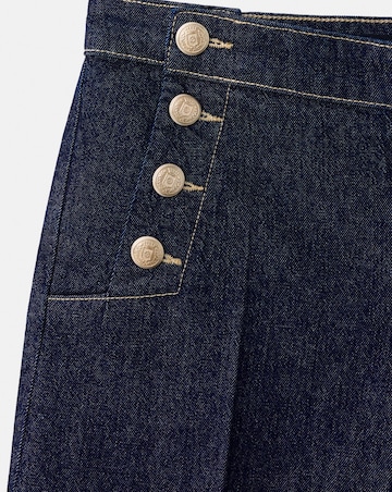 Mango Wide-Leg Jeans With Side Buttons