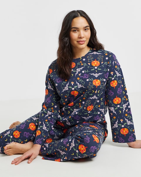 Pretty Secrets Halloween Print Pyjama Set