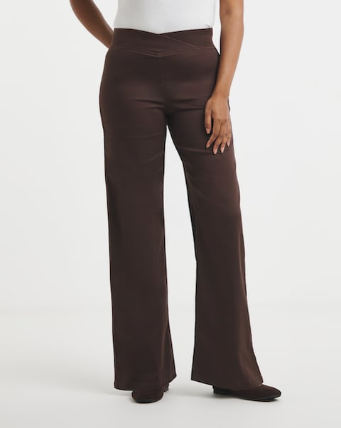 Chocolate Wide Leg Weekender Jeggings