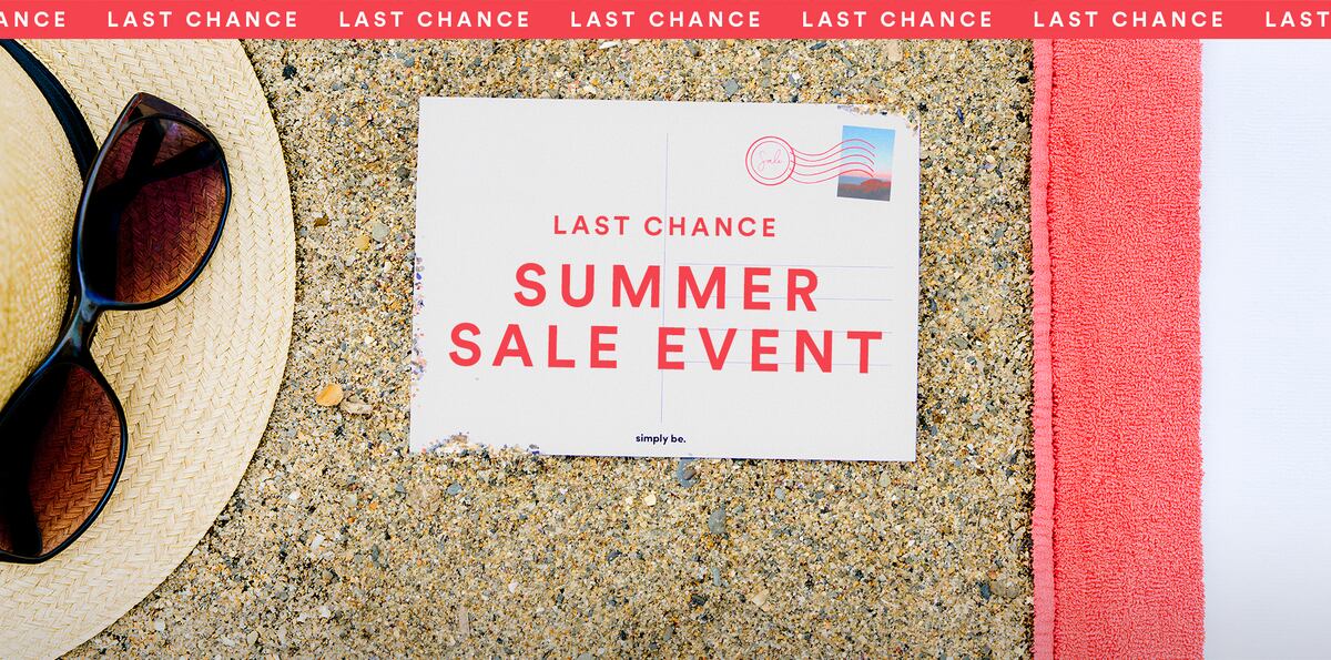 LAST CHANCE
Summer
Sale event