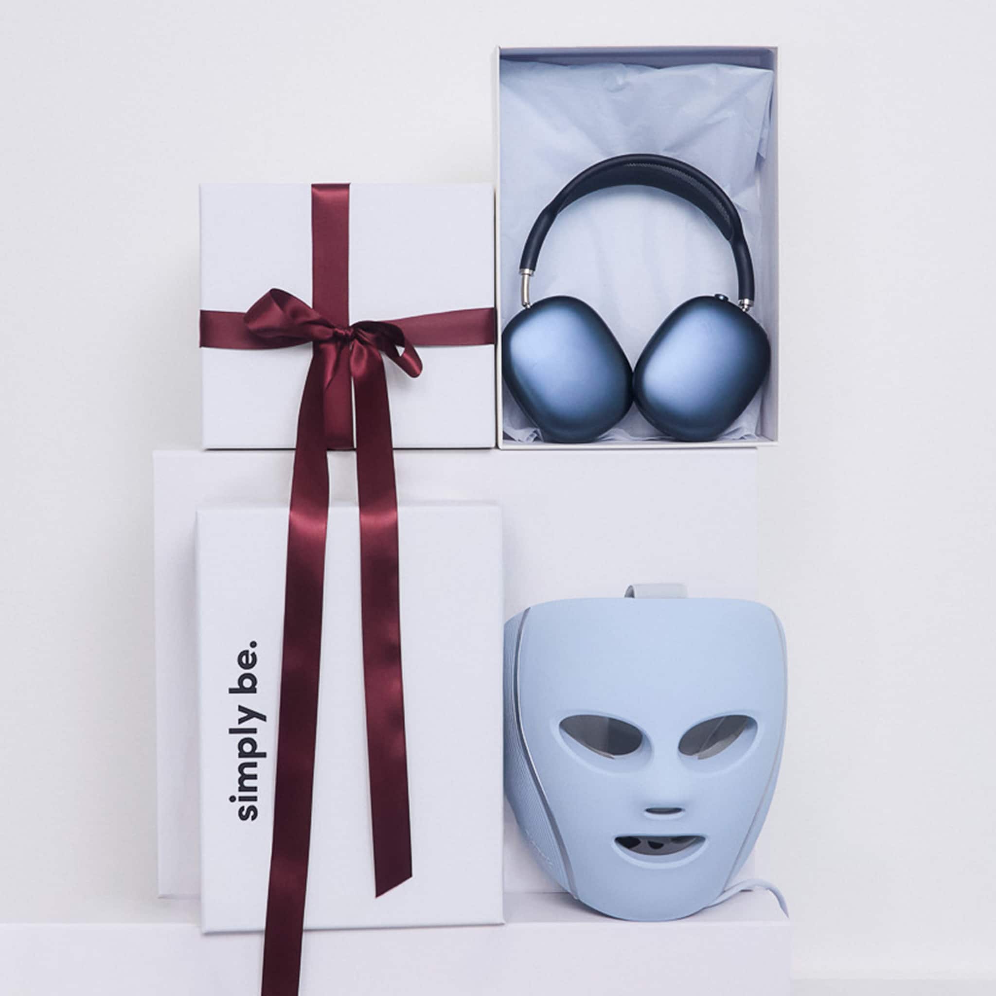 Shark CryoGlow Under-Eye Cooling & LED Anti-Ageing & Blemish Repair Mask - Lilac and Apple AirPods Max 2 - Blue pictured festive