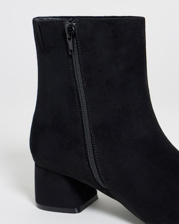 Carmella Block Heel Ankle Boots - Wide Fit (E)