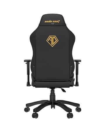 Anda seaT Phantom 3 Premium Large Gaming Chair - Black (Golden logo)