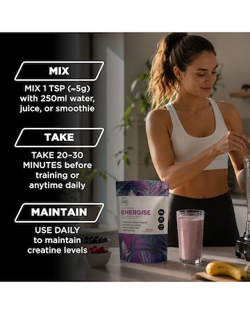 Bio-Synergy Active Woman Energise Creatine & Collagen Supplement Powder - 150g