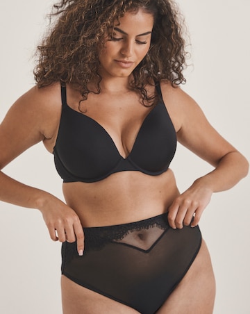 Pretty Secrets Lace Full Brief Knickers Black