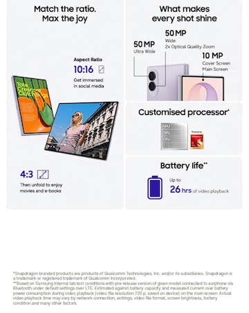 Samsung Galaxy Z Fold8 256GB 5G - Lavender
