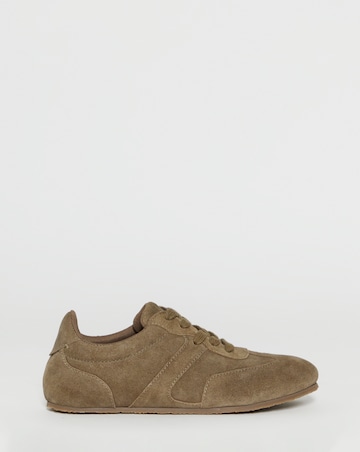 Luna Suede Retro Classic Lace Up Trainers - Extra Wide Fit (EEE)