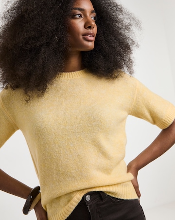Sponge Short Sleeve Boxy Knitted Tee