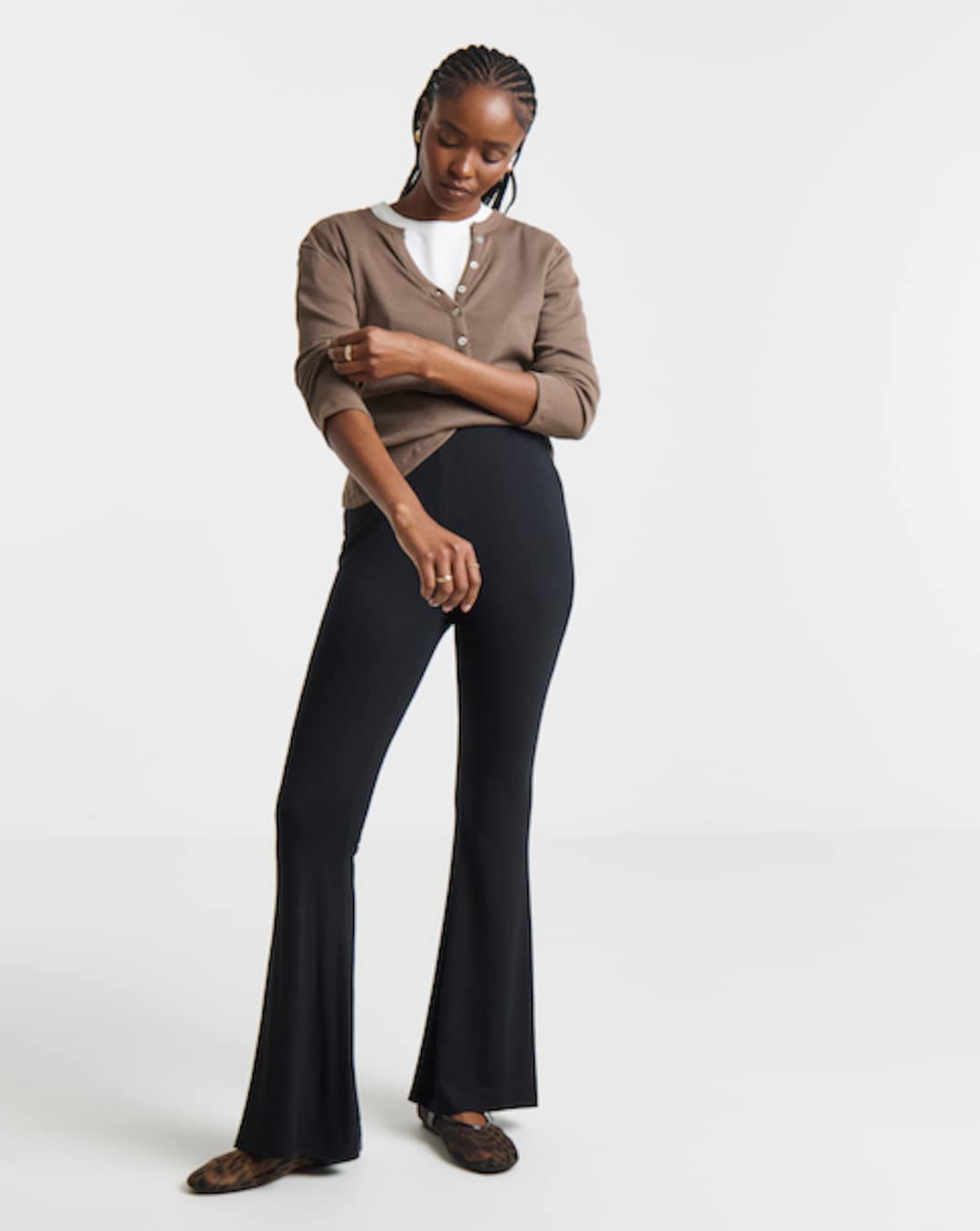 Women's Black Flares & Flared Trousers