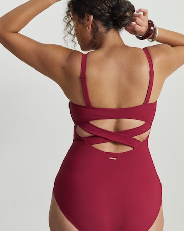 Figleaves Icon V Bar Bandeau Swimsuit
