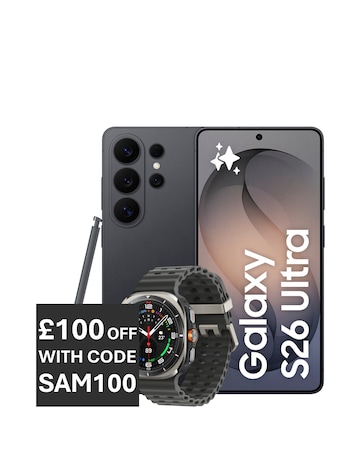 Samsung Galaxy S26 Ultra 512GB (Black) & Galaxy Watch Ultra 47mm BT bundle