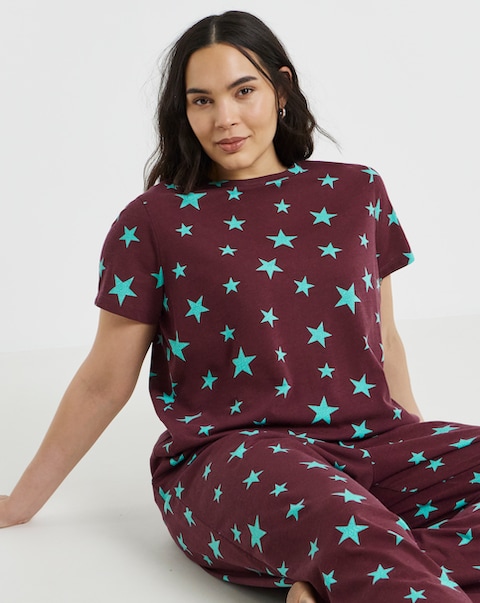 Pretty Secrets Pyjama Set Star Print