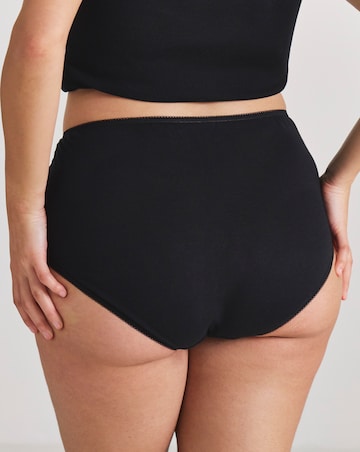 Pretty Secrets (7 Pack) Full Fit Knickers Black