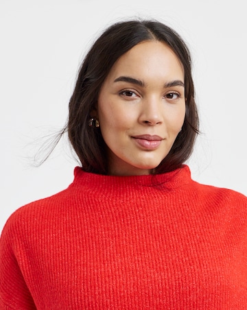 Rib Funnel Neck Jumper