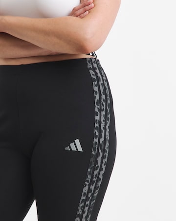 adidas 3 Stripe Leopard Print Legging