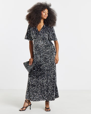 Twisted Wunder Velvet Sequin Maxi Dress