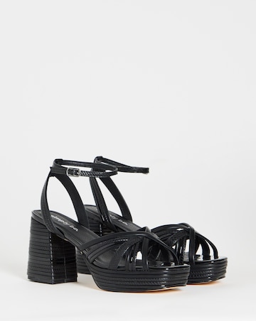 Patsy Feature Heel Sandals Wide E Fit