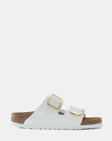 Birkenstock Arizona White Big Buckle Sandals - Standard Fit (D)