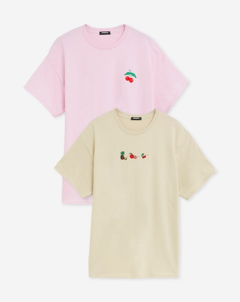 Embroidered Partners 2 Pack T-Shirts