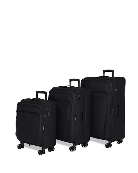 Rock Luggage Vitality 3pc Softshell Suitcase Set