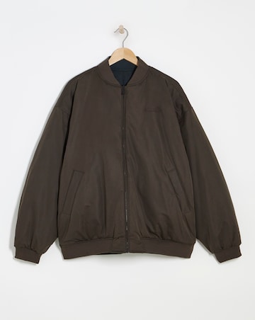 TALA Black Brown Reversible Bomber Jacket