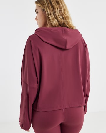 Sculpt Activewear Oversized Light Zip Through Hoodie