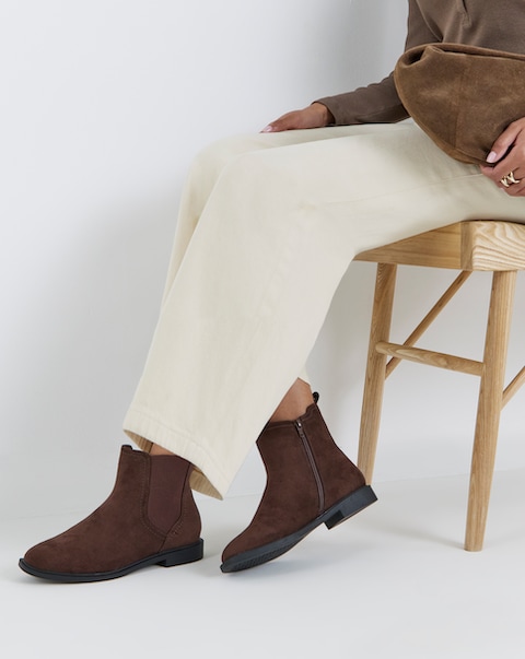 Emma Classic Chelsea Ankle Boots - Wide Fit (E)