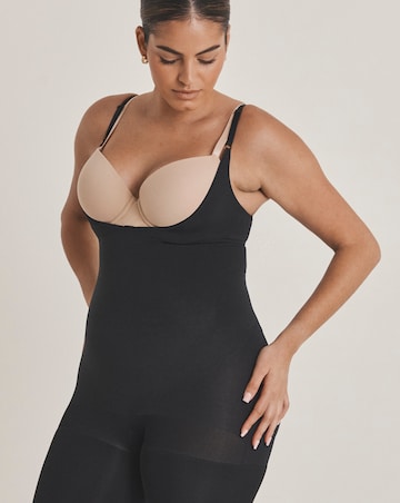 Spanx Everyday Seamless Medium Control Open Bust Bodysuit Black