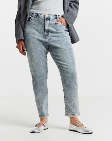 Mid Blue Slim Mom Jeans